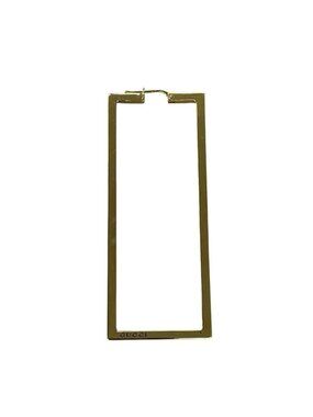 Gucci Large Rectangle Single Earring Gold Accessory Saree